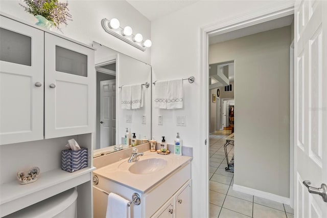118 Pine Grove Dr, Palm Coast, FL 32164 - bathroom featuring tile patterned flooring and vanity