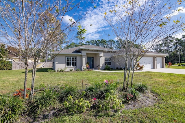 15 Raleigh Dr, Palm Coast, FL 32164 - view of front of property featuring stucco siding, driveway, and a garage