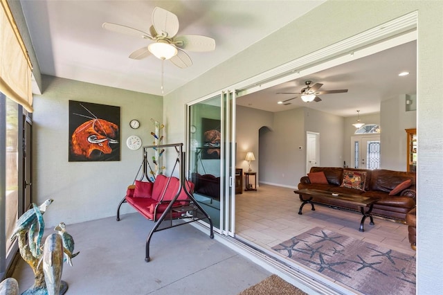 9 Port Royal Dr, Palm Coast, FL 32164 - sunroom with arched walkways