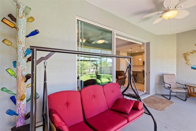 9 Port Royal Dr, Palm Coast, FL 32164 - view of patio / terrace featuring a ceiling fan