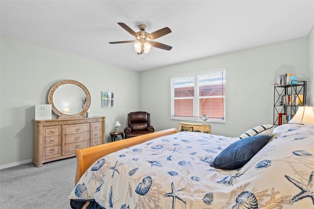 9 Port Royal Dr, Palm Coast, FL 32164 - bedroom featuring light carpet and a ceiling fan