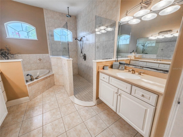 101 Covington Ln, Palm Coast, FL 32137 - full bath featuring plenty of natural light, a bath, vanity, and walk in shower