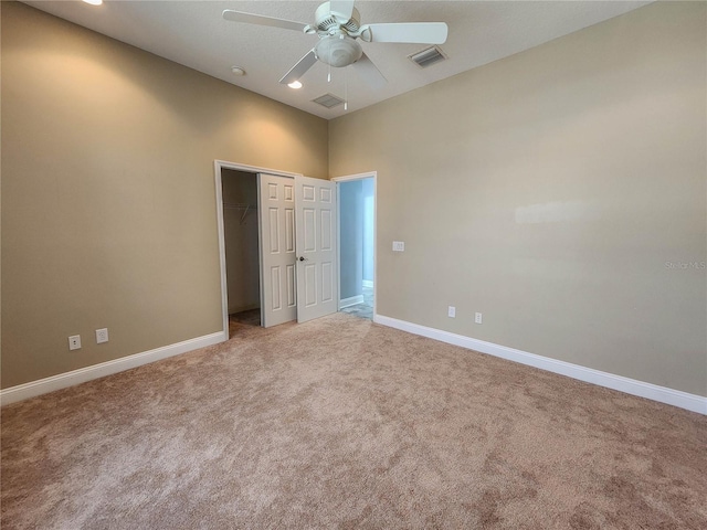 101 Covington Ln, Palm Coast, FL 32137 - unfurnished bedroom with carpet floors, baseboards, a closet, ceiling fan, and recessed lighting