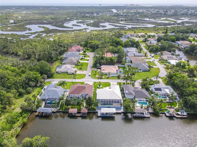 101 Covington Ln, Palm Coast, FL 32137 - aerial view of residential area featuring a large body of water