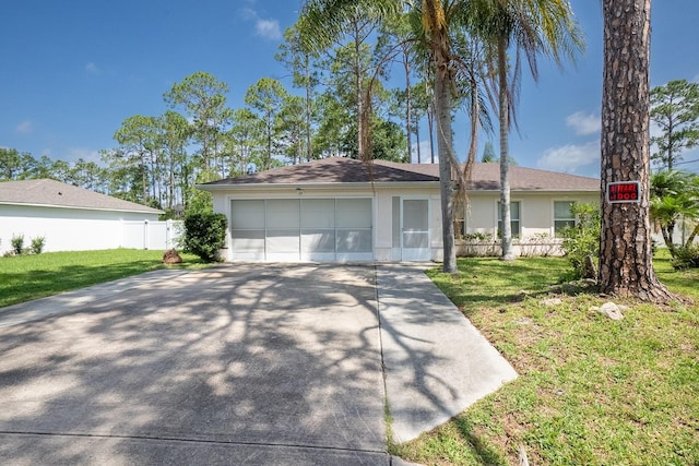19 Rydell Ln, Palm Coast, FL 32164 - single story home with driveway, a garage, and stucco siding