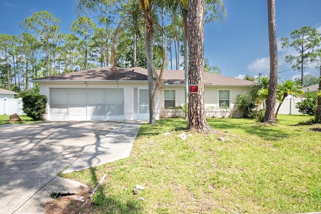 19 Rydell Ln, Palm Coast, FL 32164 - single story home with driveway, a garage, stucco siding, and roof with shingles
