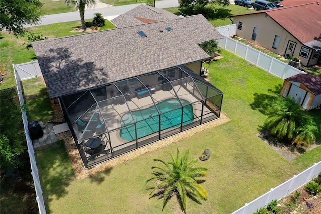 12 Fernwood Ln, Palm Coast, FL 32137 - view from above of property featuring a pool