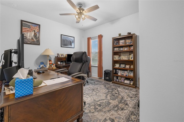2137 Raglan Cir, Ormond Beach, FL 32174 - office space with a ceiling fan