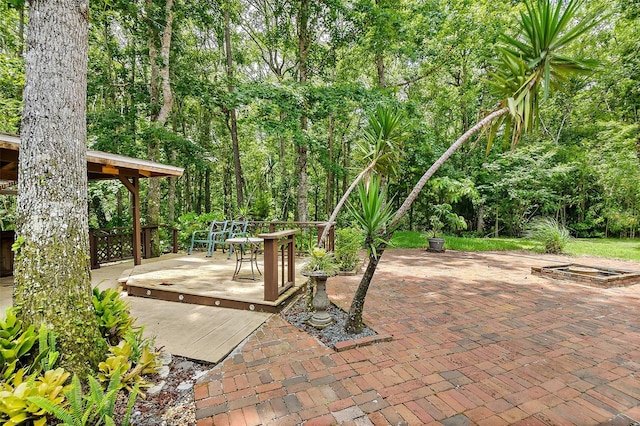 7 Zeolite Pl, Palm Coast, FL 32164 - view of patio with a deck