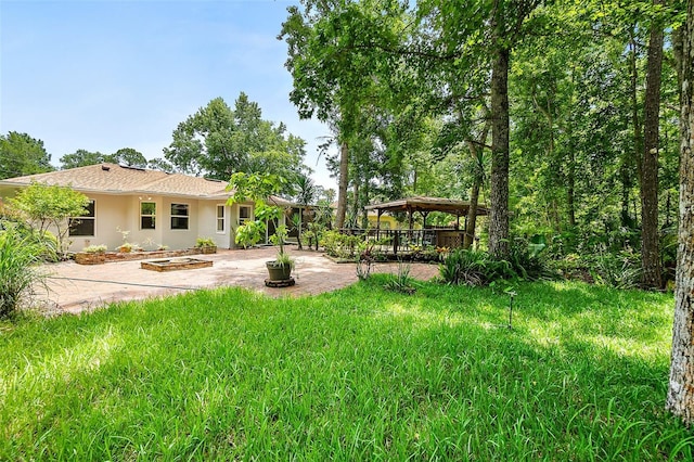 7 Zeolite Pl, Palm Coast, FL 32164 - view of yard featuring a gazebo and a patio area