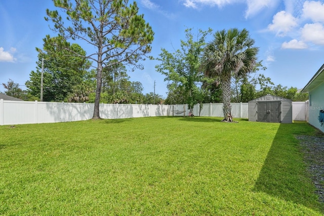 8 Severn Ct, Palm Coast, FL 32164 - fenced backyard with a shed