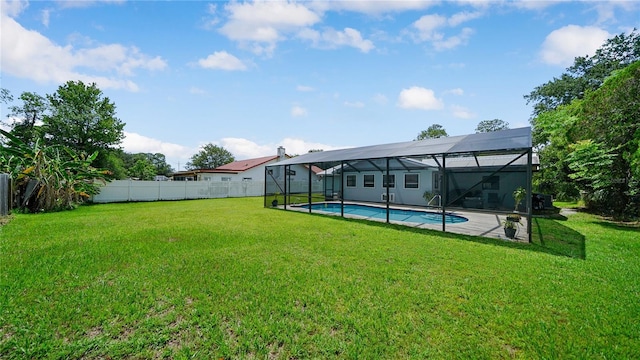 29 Firtree Ln, Palm Coast, FL 32137 - view of yard with a lanai and a patio