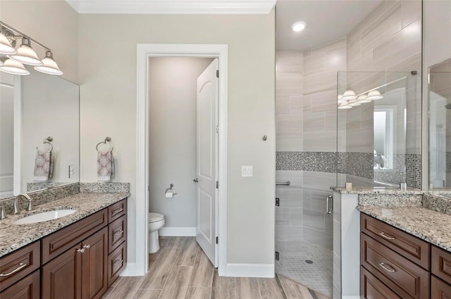 4 Midden Ln, Palm Coast, FL 32137 - bathroom featuring a stall shower and vanity