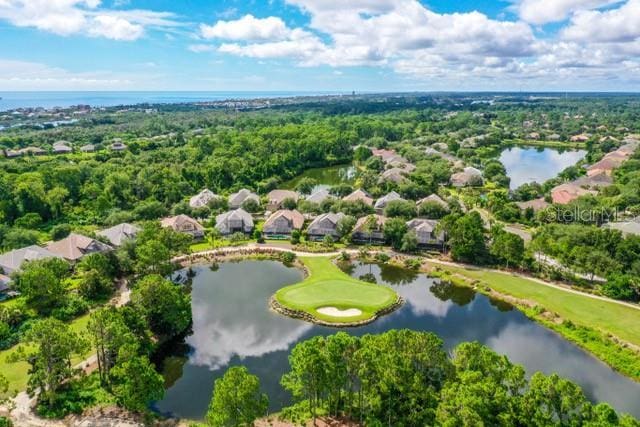 4 Midden Ln, Palm Coast, FL 32137 - aerial view of residential area with a large body of water