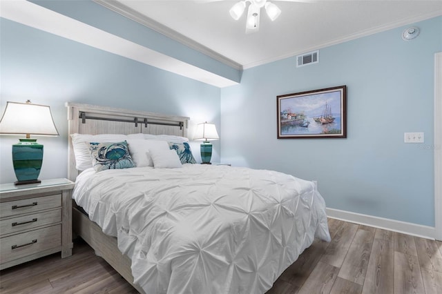 200 Ocean Crest Dr Unit 913, Palm Coast, FL 32137 - bedroom featuring crown molding and wood finished floors