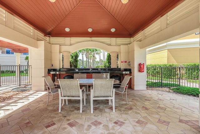 20 Porto Mar Unit 302, Palm Coast, FL 32137 - view of patio with outdoor dining space