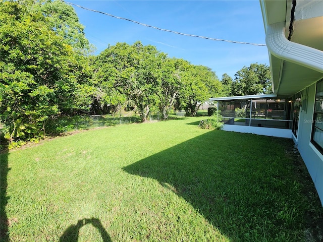 1810 Western Rd, South Daytona, FL 32119 - view of yard featuring a sunroom