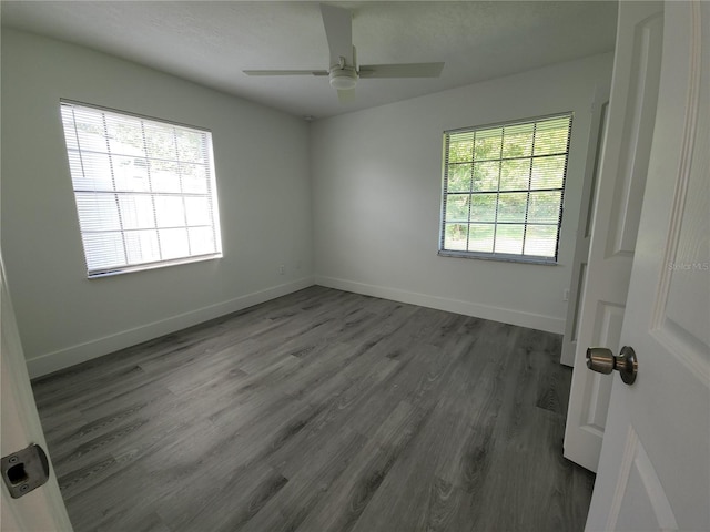 1810 Western Rd, South Daytona, FL 32119 - unfurnished room featuring a ceiling fan and wood finished floors