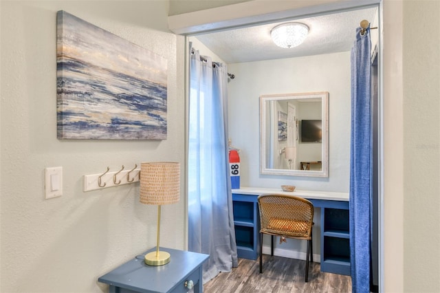 159 Southwind Cir, Saint Augustine, FL 32080 - hall featuring wood finished floors and a textured ceiling