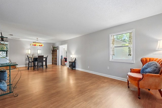29 Rylin Ln, Palm Coast, FL 32164 - living room featuring wood finished floors and a textured ceiling