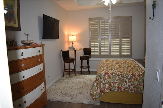 146 Via Madrid Dr, Ormond Beach, FL 32176 - bedroom featuring baseboards and wood finished floors