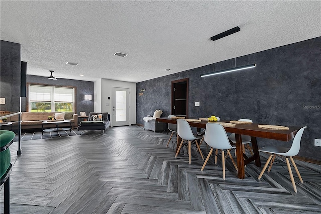 8 White Horse Ln, Palm Coast, FL 32164 - dining area with a textured ceiling