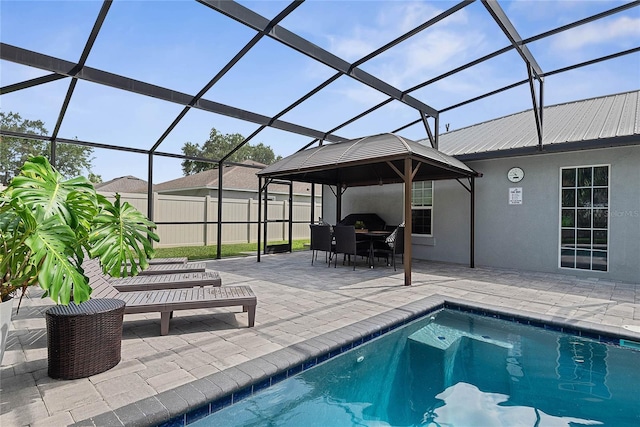 8 White Horse Ln, Palm Coast, FL 32164 - view of pool featuring a patio and a lanai