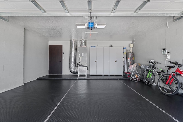 66 Randolph Dr, Palm Coast, FL 32164 - garage with electric water heater and concrete block wall