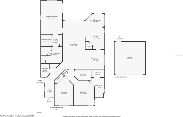 455 Riverfront Dr Unit A101, Palm Coast, FL 32137 - view of room layout