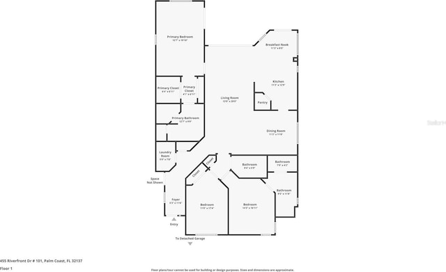 455 Riverfront Dr Unit A101, Palm Coast, FL 32137 - view of property floor plan