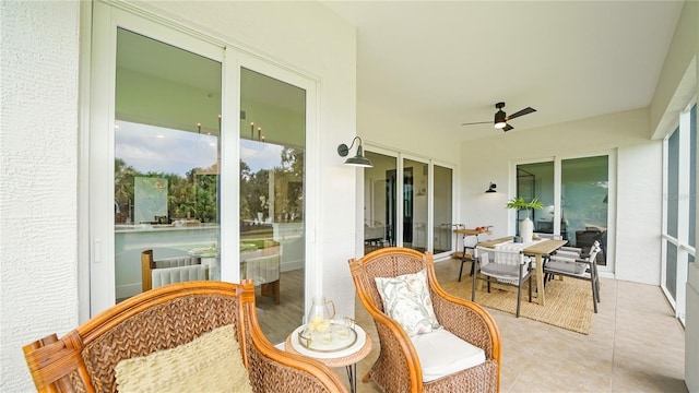 455 Riverfront Dr Unit A104, Palm Coast, FL 32137 - sunroom featuring tile patterned flooring