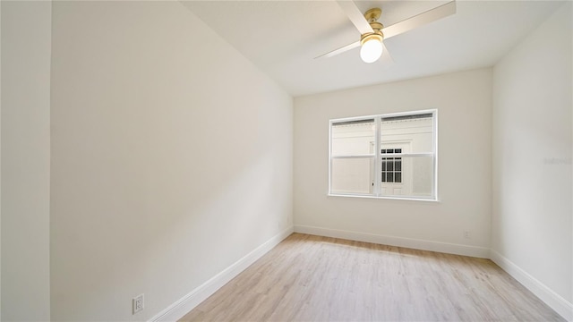 455 Riverfront Dr Unit A204, Palm Coast, FL 32137 - spare room with light wood-style floors and a ceiling fan