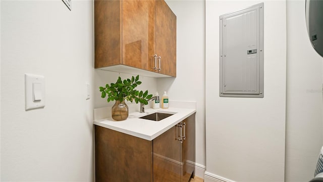 455 Riverfront Dr Unit A204, Palm Coast, FL 32137 - bar area with electric panel and a sink