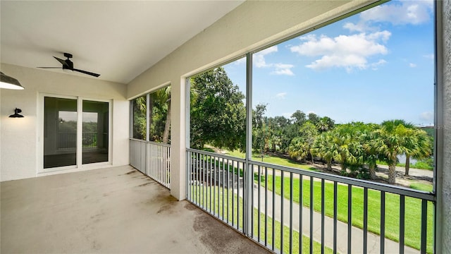 455 Riverfront Dr Unit A204, Palm Coast, FL 32137 - unfurnished sunroom featuring a ceiling fan