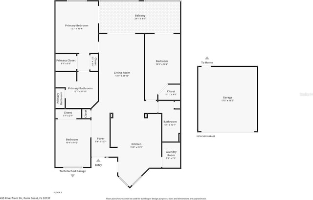 455 Riverfront Dr Unit A302, Palm Coast, FL 32137 - view of floor plan / room layout