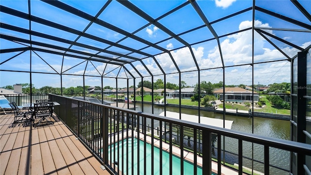 30 Cortes Ct, Palm Coast, FL 32137 - view of patio / terrace featuring a water view