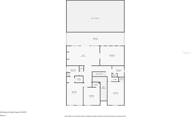 30 Cortes Ct, Palm Coast, FL 32137 - view of floor plan / room layout