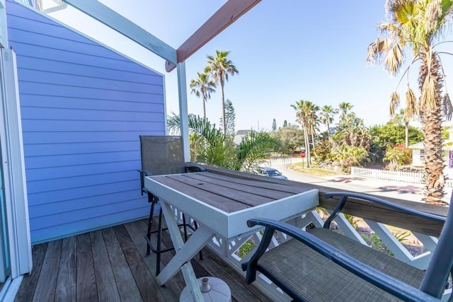3000 Ocean Shore Blvd Unit 18, Ormond Beach, FL 32176 - view of wooden terrace