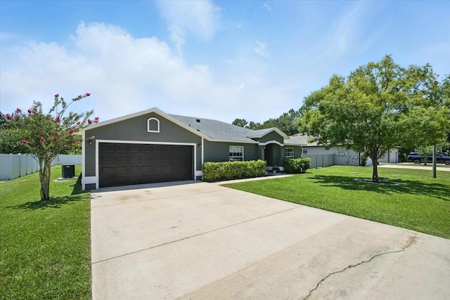 37 Lindsay Dr, Palm Coast, FL 32137 - ranch-style house featuring a garage, concrete driveway, and stucco siding