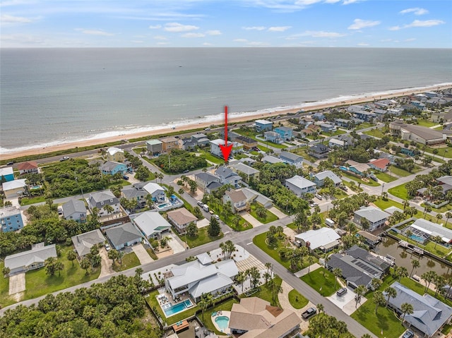 1115 N Central Ave, Flagler Beach, FL 32136 - view of property location featuring unending shoreline and nearby suburban area
