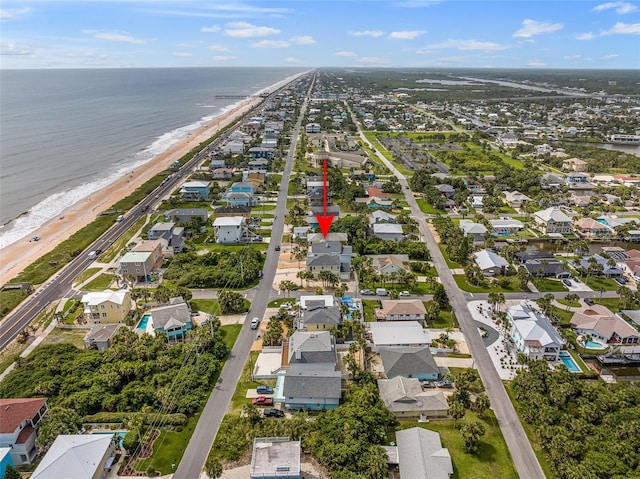 1115 N Central Ave, Flagler Beach, FL 32136 - aerial view of property and surrounding area with extended coastline and nearby suburban area
