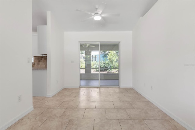 23 Pennfield Ln, Palm Coast, FL 32164 - spare room with a ceiling fan and light tile patterned floors