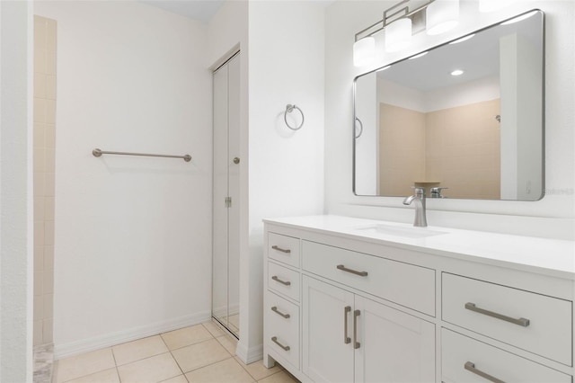 23 Pennfield Ln, Palm Coast, FL 32164 - full bathroom with vanity and tile patterned flooring