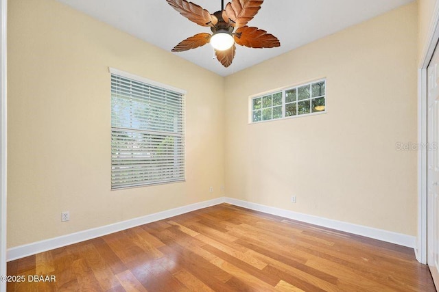 3132 Connemara Dr, Ormond Beach, FL 32174 - unfurnished room with light wood-style floors and a ceiling fan