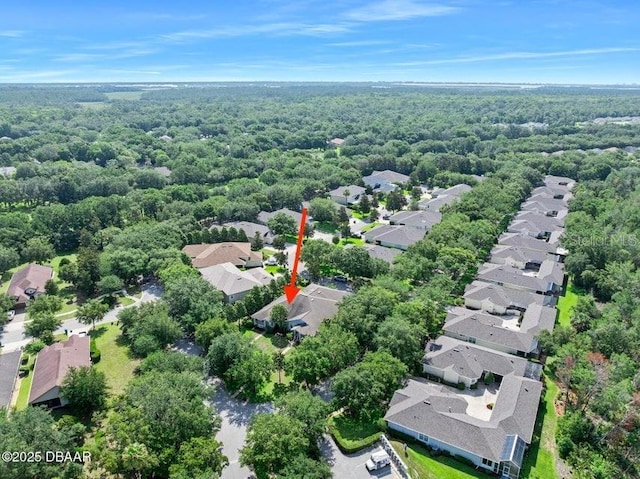 3132 Connemara Dr, Ormond Beach, FL 32174 - aerial view of residential area with a forest