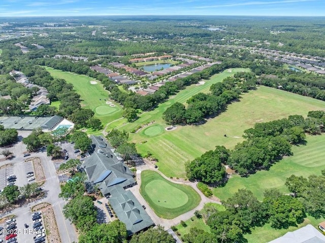 3132 Connemara Dr, Ormond Beach, FL 32174 - aerial view of property and surrounding area with a golf club and a large body of water