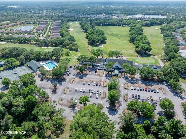 3132 Connemara Dr, Ormond Beach, FL 32174 - aerial overview of property's location with a golf club and a large body of water