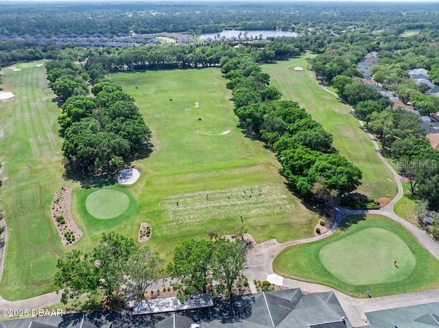 3132 Connemara Dr, Ormond Beach, FL 32174 - drone / aerial view of a golf course and a nearby body of water