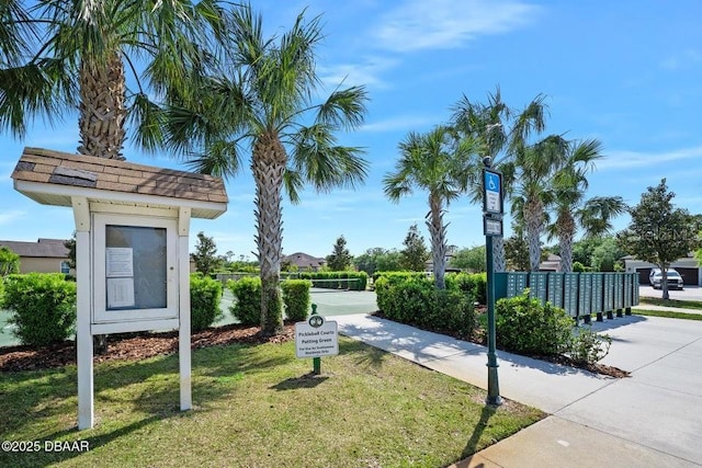 3132 Connemara Dr, Ormond Beach, FL 32174 - view of property's community with mail area and a yard