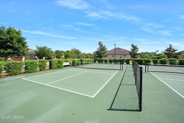 3132 Connemara Dr, Ormond Beach, FL 32174 - view of tennis court with community basketball court